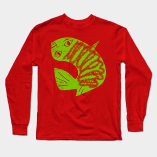 Green fish Long Sleeve T-Shirt